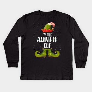 Im The Auntie Elf Christmas Kids Long Sleeve T-Shirt